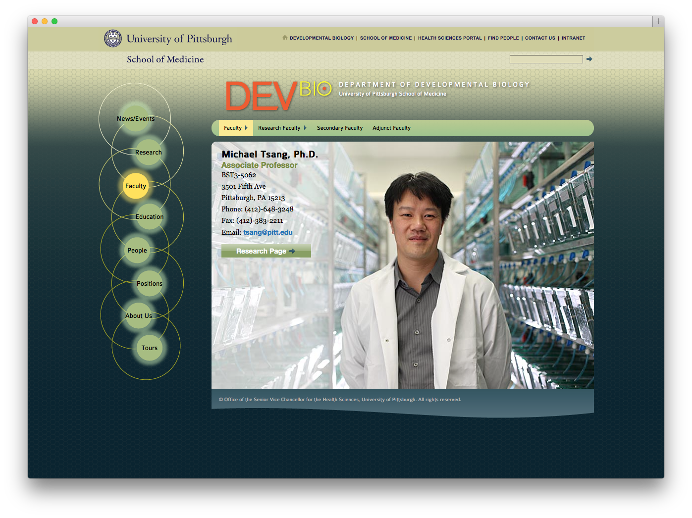 graphic designer websites university Pittsburgh science medical