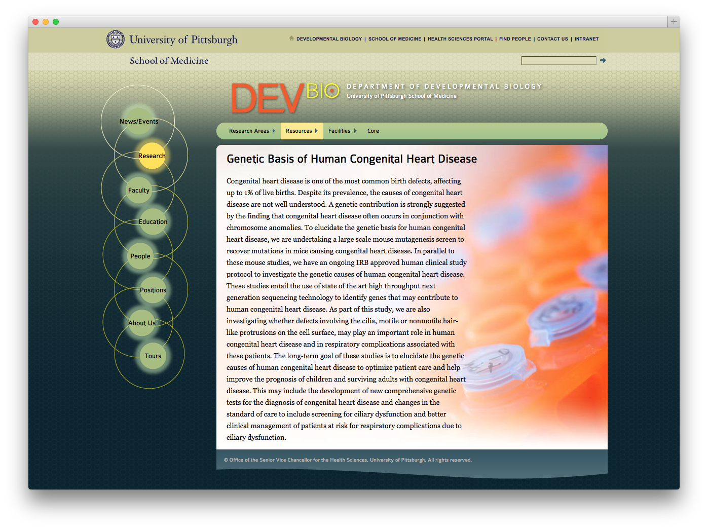 graphic designer websites university Pittsburgh science medical