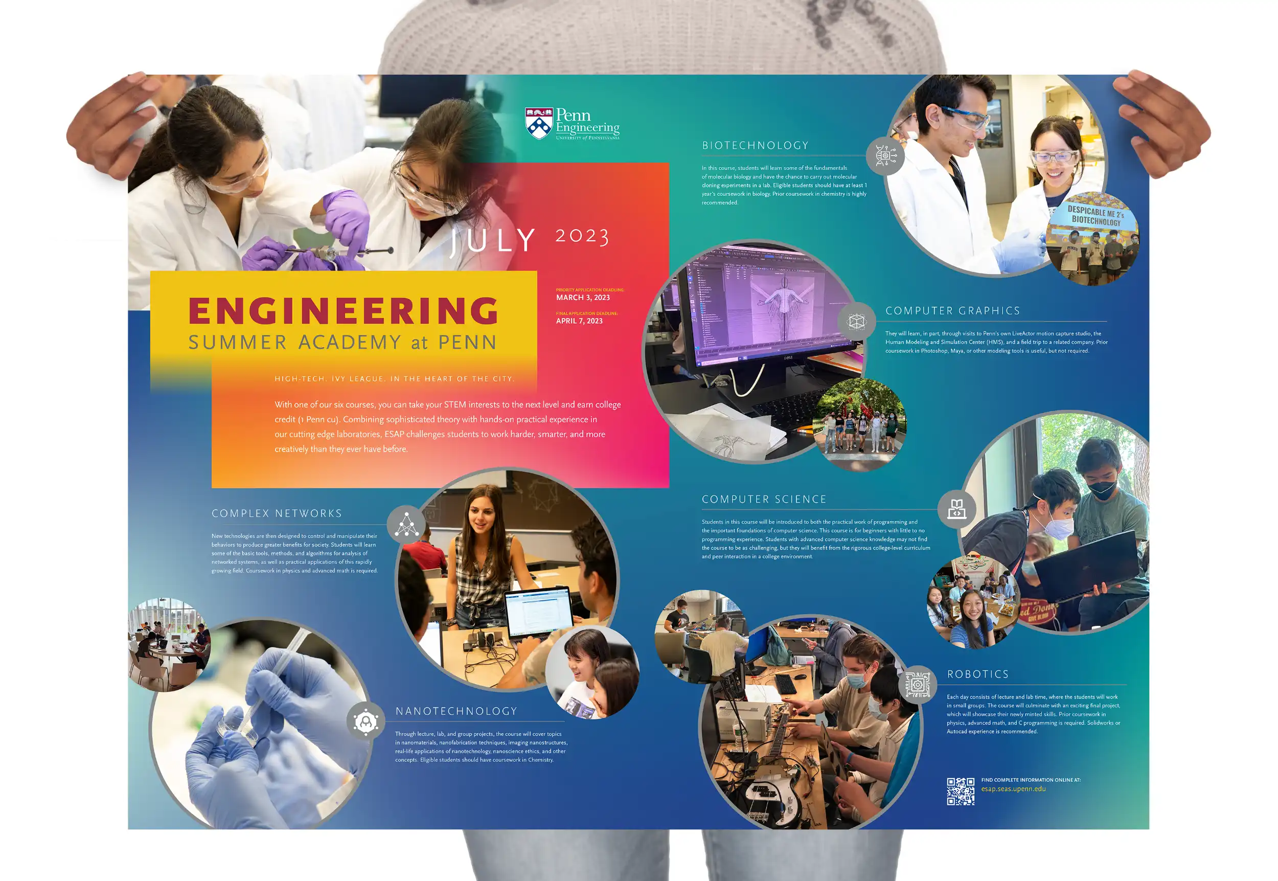 Graphic Design for ESAP Summer Engineering Program 2023-poster